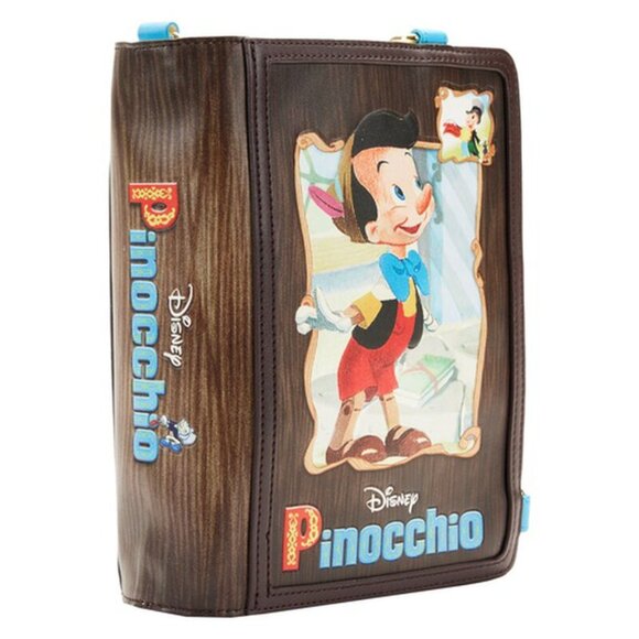 NWT Loungefly Disney Book Series Pinocchio Convertible Backpack/ Purse main image 5